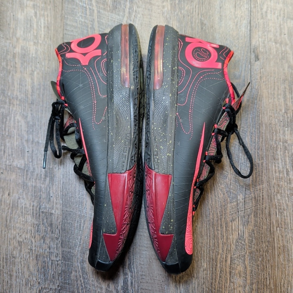 Nike KD 6 Meteorology Black Pink Lace Up Low Top Men's Size 12 Athletic Sneakers - Picture 10 of 13